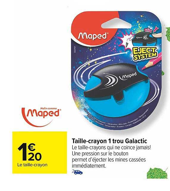 taille-crayon 1 trou galactic maped
