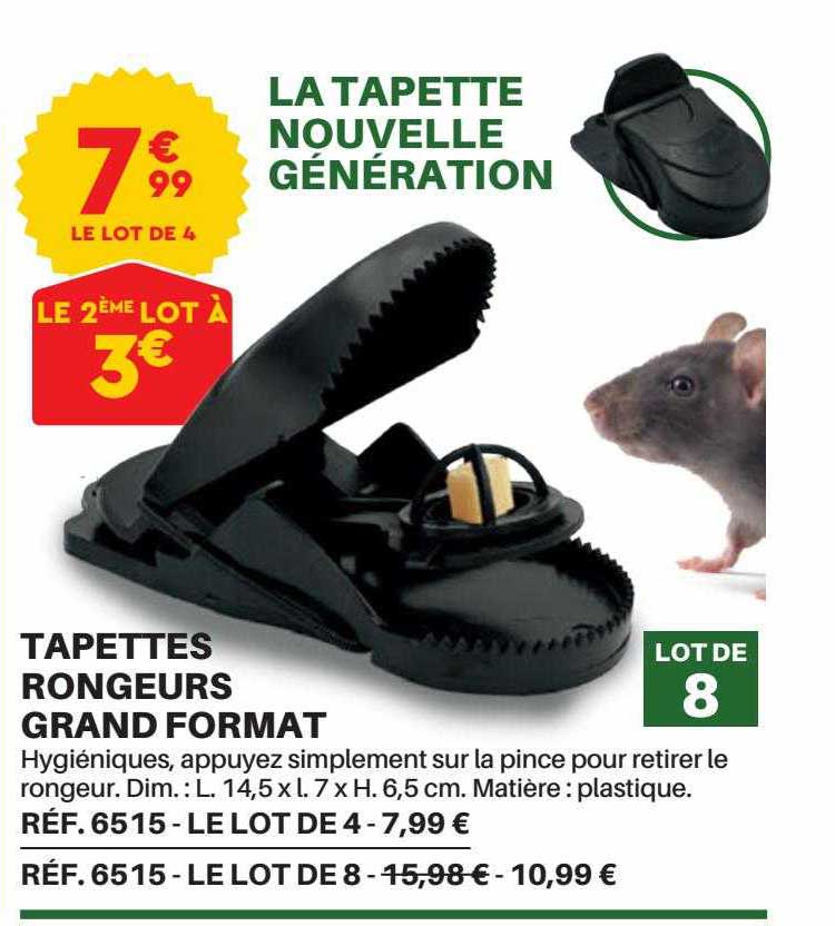 tapettes rongeurs grand format