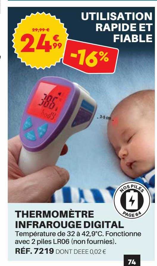 Thermomètre Infrarouge Digital