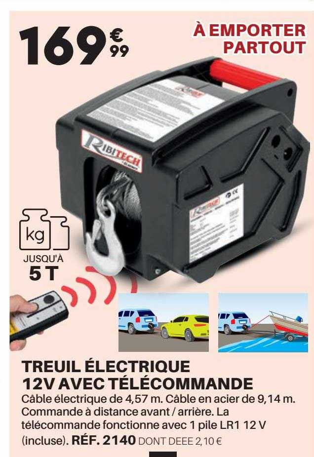 Treuil électrique 12v Avec Télécommande