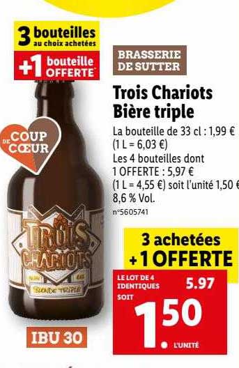 trois chariots bière triple