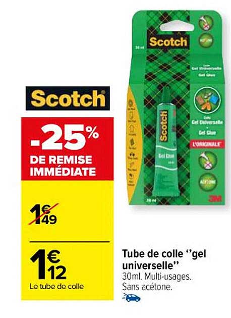 Tube De Colle "gel Universelle" Scotch