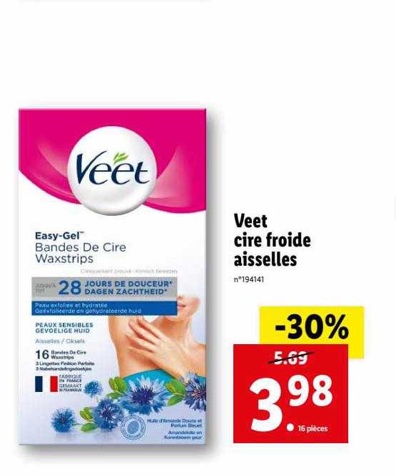 Veet Cire Froide Aisselles