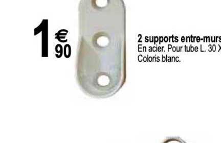 2 supports entre murs