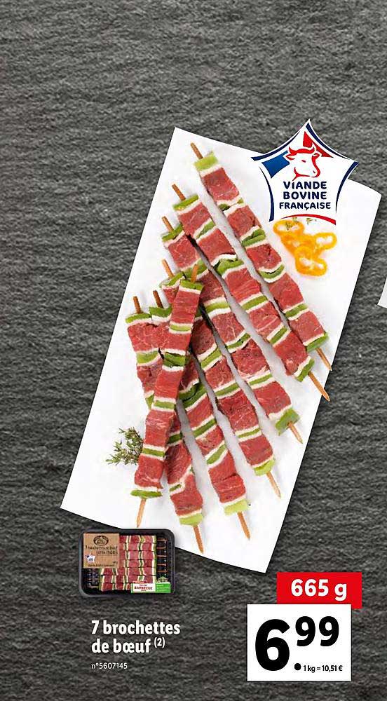 7 Brochettes De Bœuf