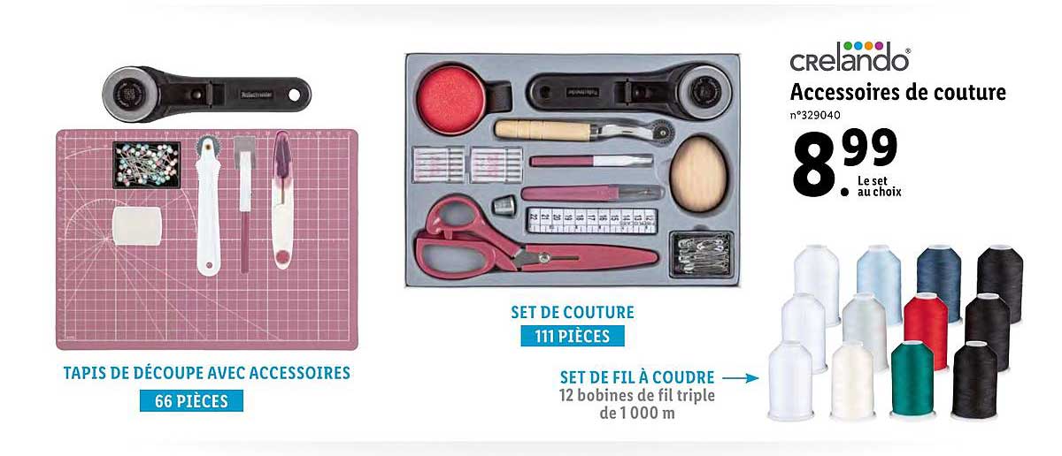 accessoires de couture crelando
