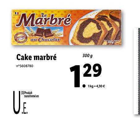 Cake Le Marbré Au Chocolat