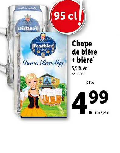 chope de bière + bière