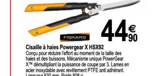 cisaille à haie powergear x hsx92