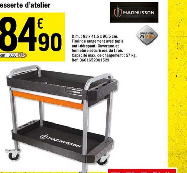 desserte d'atelier magnusson