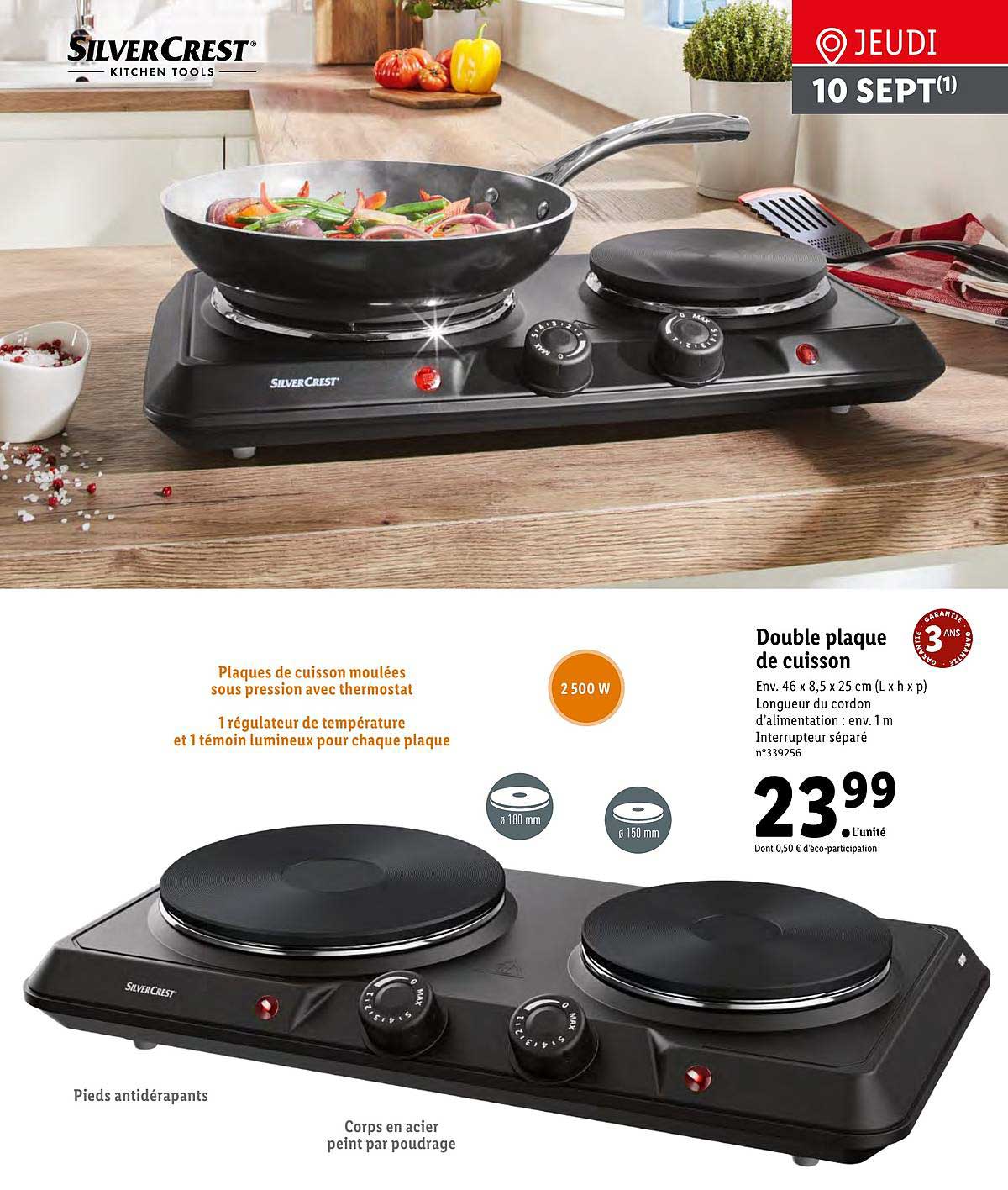 Double Plaque De Cuisson Silvercrest