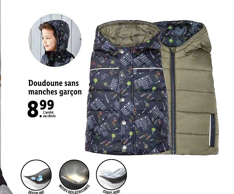 doudoune sans manches garçon