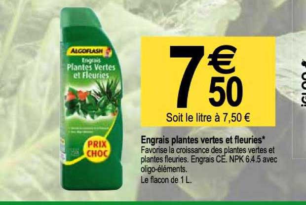 Engrais Plantes Vertes Et Fleuries Algoflash