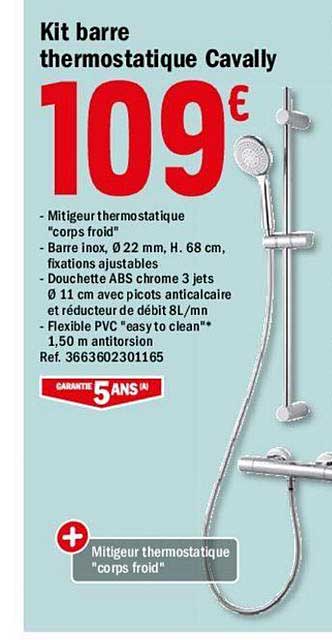 Kit Barre Thermostatique Cavally
