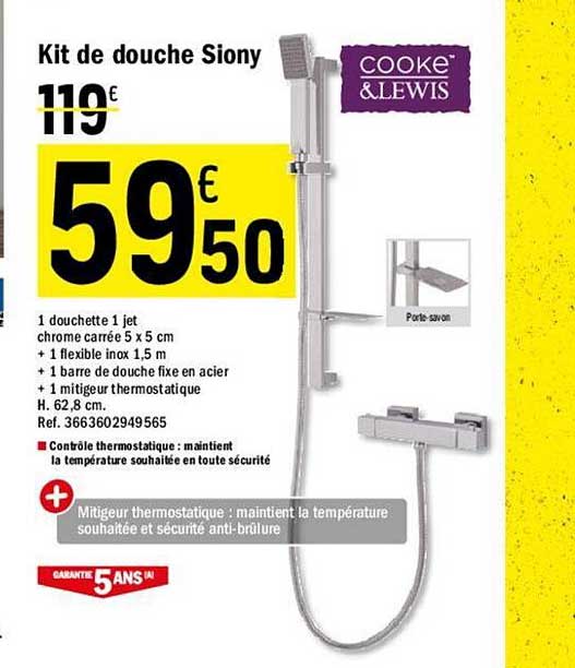 kit de douche siony cooke&lewis