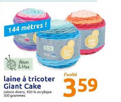 laine à tricoter giant cake