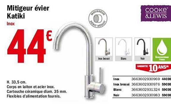 mitigeur évier katiki cooke&lewis