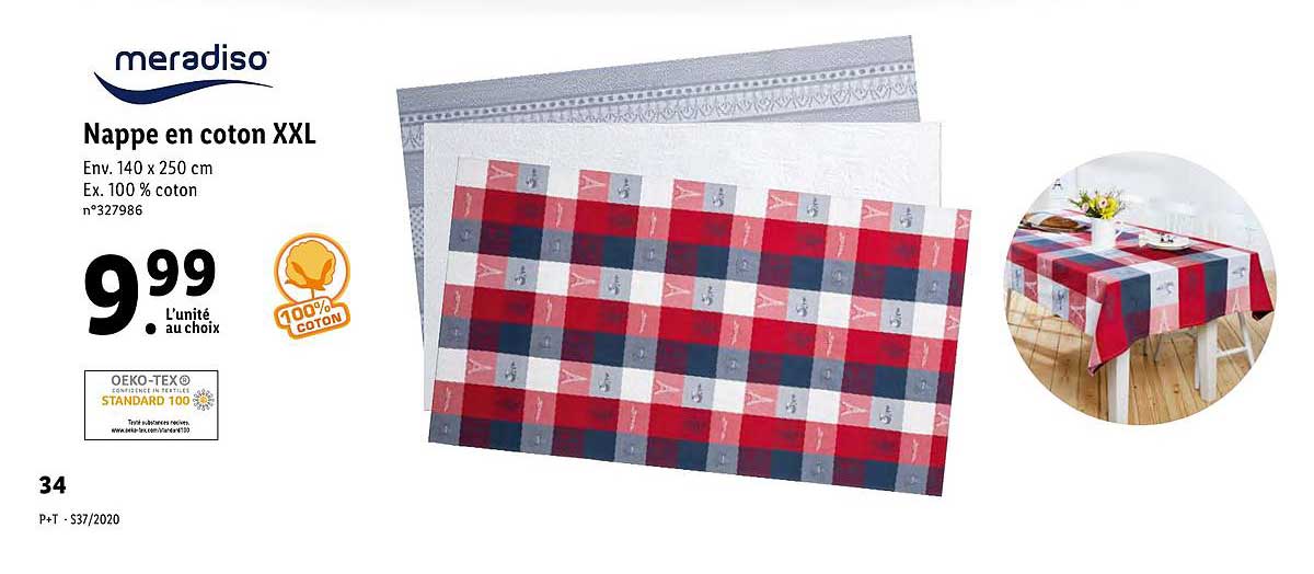 nappe en coton xxl meradiso