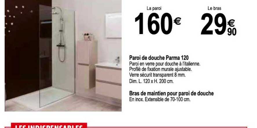 Paroi De Douche Parma 120
