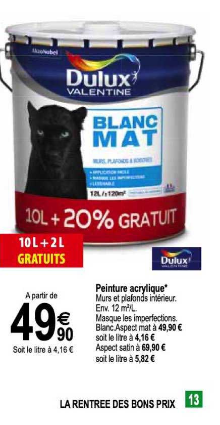 Peinture Acrylique Dulux Valentine