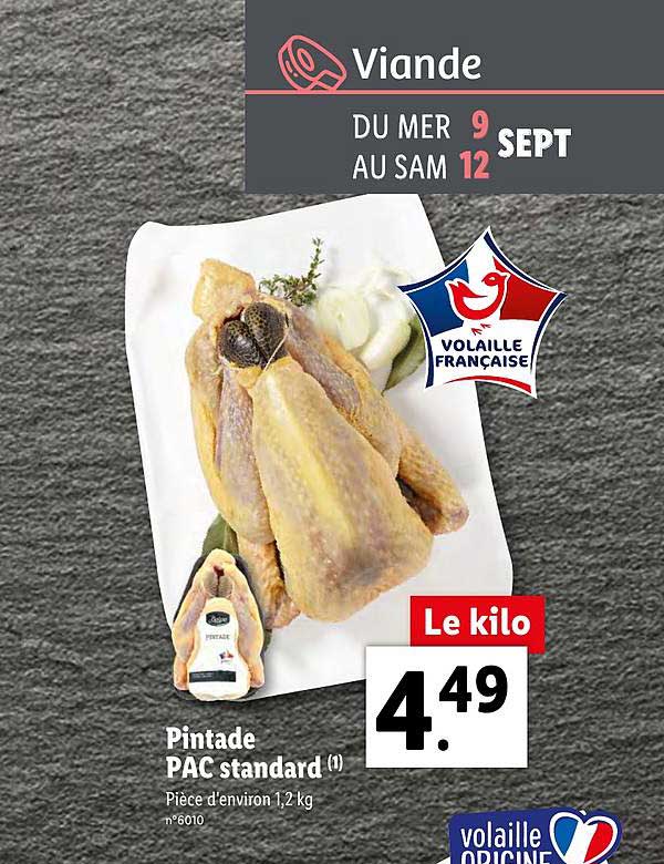 Pintade Pac Standard