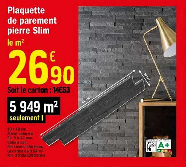 Plaquette De Parement Pierre Slim