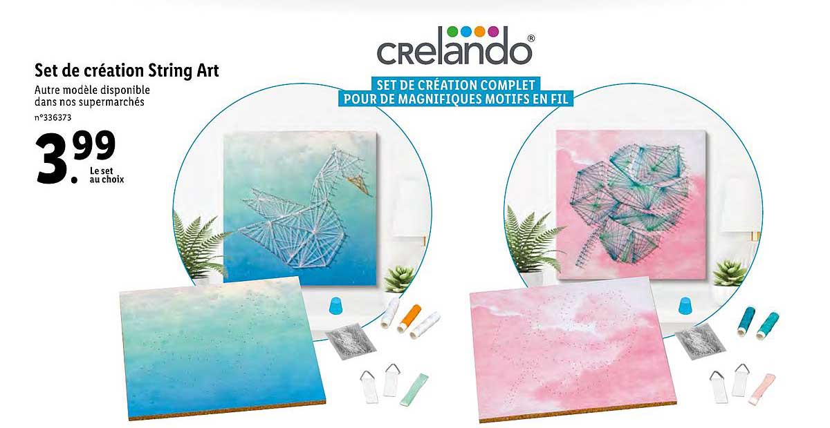 set de création string art crelando