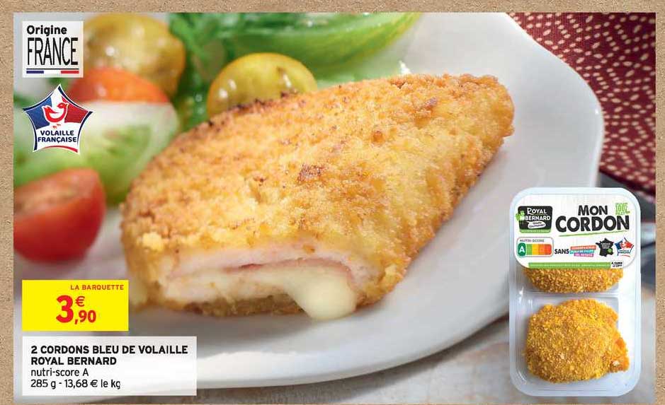 2 cordons bleu de volaille royal bernad