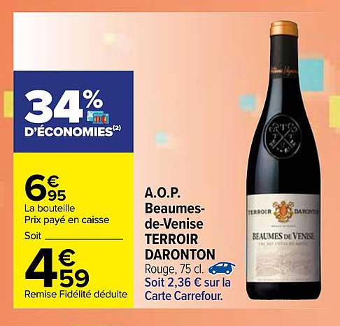 a.o.p. beaumes-de-venise terroir daronton