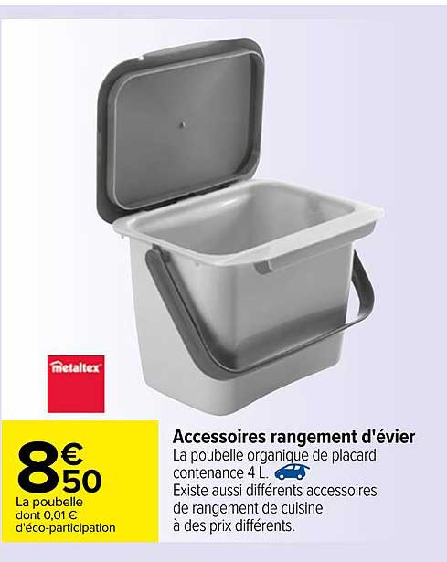 accessoires rangement d'évier