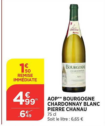 aop bourgogne chardonnay blanc pierre chanau