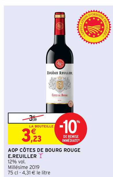 aop côtes de bourg rouge e.reuiller