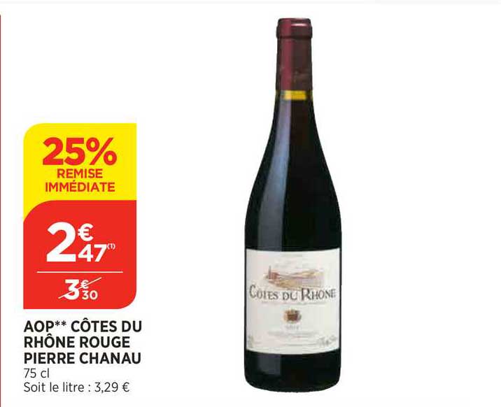 aop côtes du rhône rouge pierre chanau