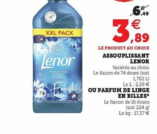 Assouplissant Lenor Ou Parfum De Linge En Billes