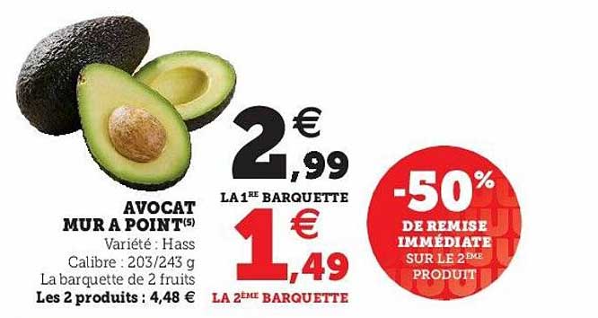 avocat mûr à point