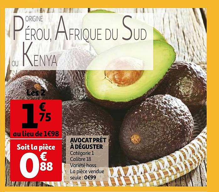 avocat prêt à déguster