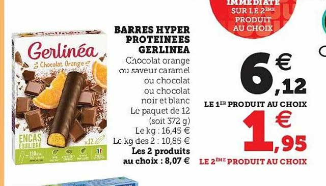 barres hyper proteinées gerlinéa