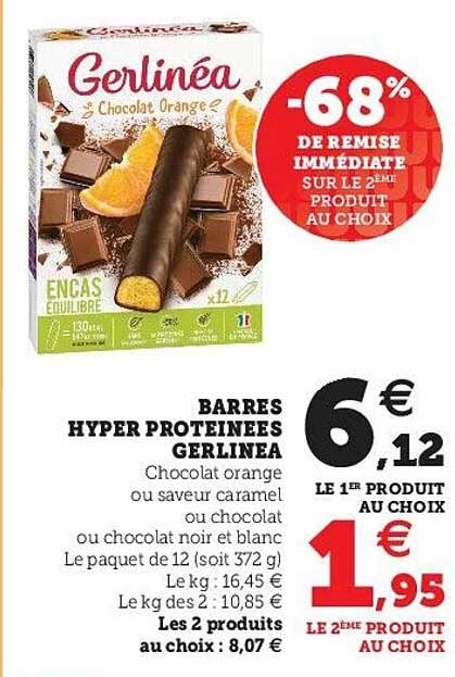 barres hyper protéinées gerlinéa