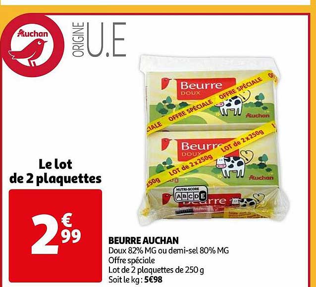 Beurre Auchan