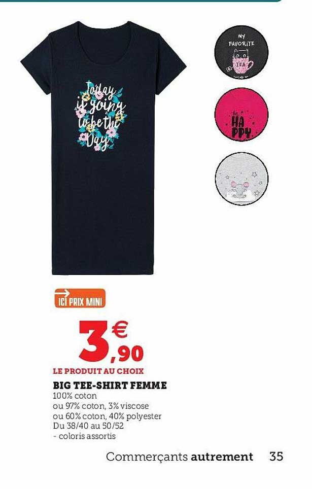 big tee-shirt femme