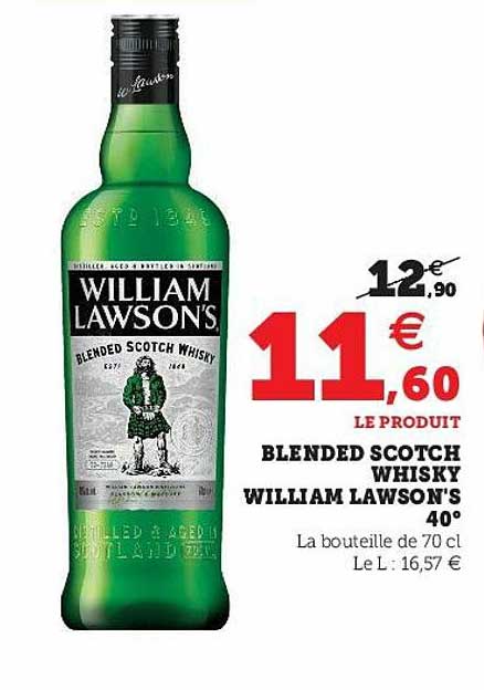 blended scotch whisky william lawson's