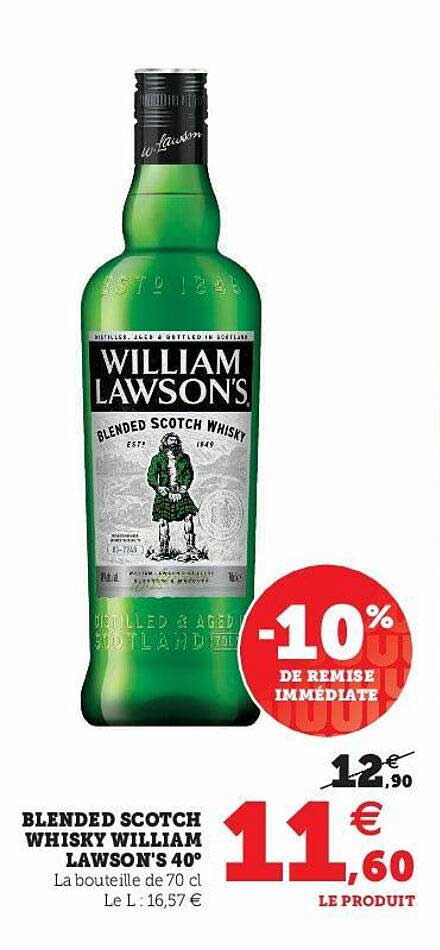 blendes scotch whisky william lawson's 40°