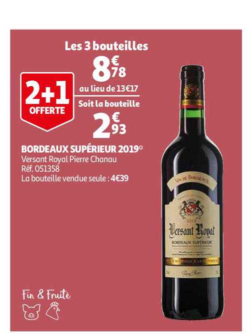 bordeaux supérieur 2019 versant royal pierre chanau