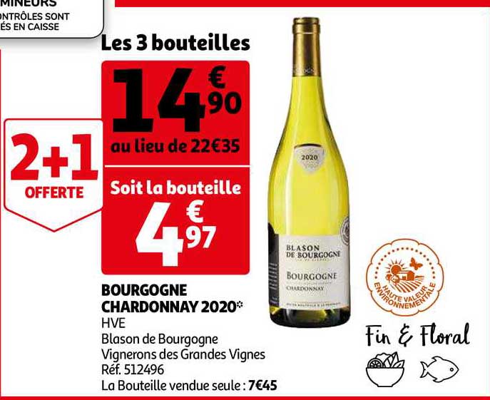 bourgogne chardonnay 2020 hve blason de bourgogne