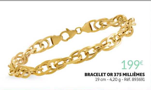 bracelet or 375 millièmes