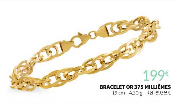 Bracelet Or 375 Millièmes