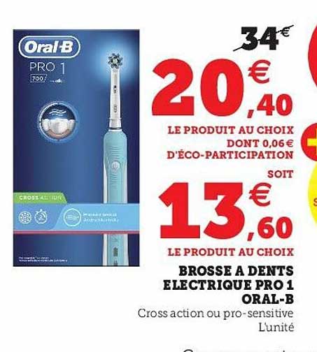 brosse à dents électrique pro 1 oral-b