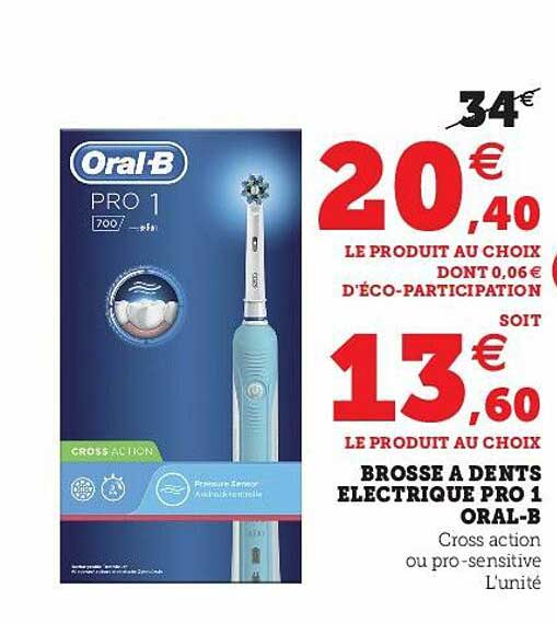 brosse à dents électrique pro 1 oral-b