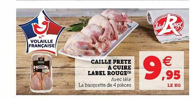 caille prête à cuire label rouge