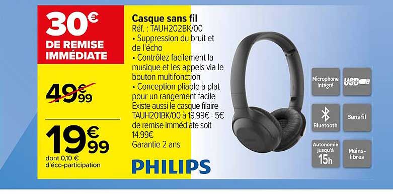 Casque Sans Fil Philips